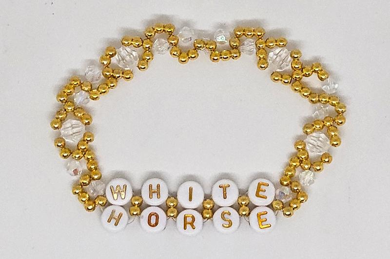 White Horse Friendship Bracelet