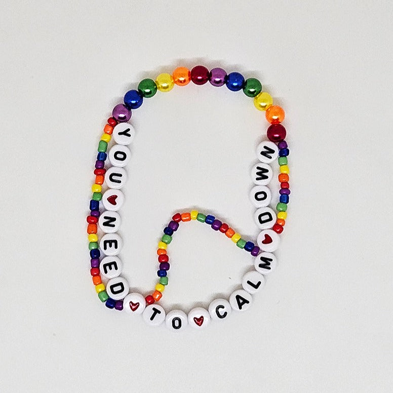 You Need To Calm Down Wavy Friendship Bracelet