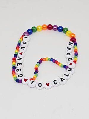 You Need To Calm Down Wavy Friendship Bracelet