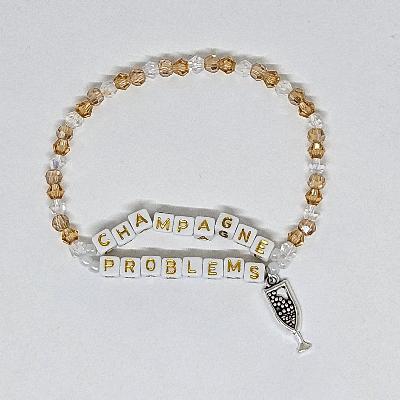 Champagne Problems Friendship Bracelet (Style 2)