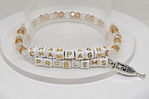 Champagne Problems Friendship Bracelet (Style 2)