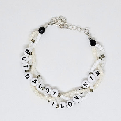 But Daddy I Love Him Braided Friendship Bracelet