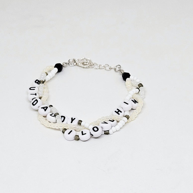 But Daddy I Love Him Braided Friendship Bracelet
