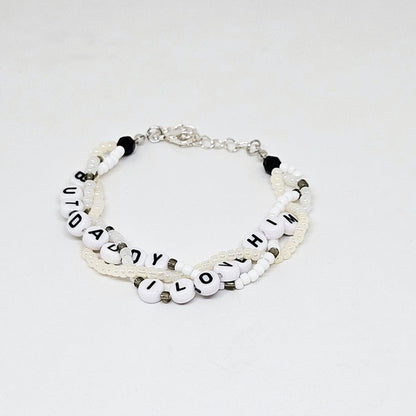 But Daddy I Love Him Braided Friendship Bracelet