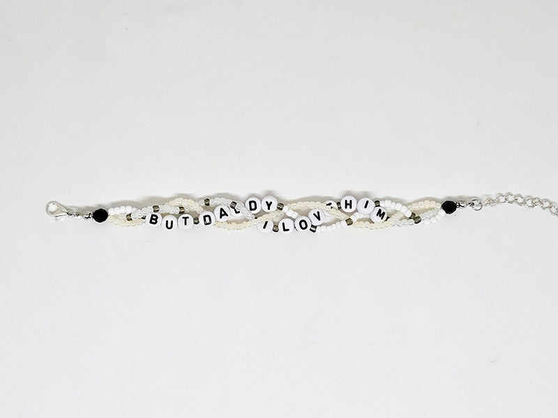But Daddy I Love Him Braided Friendship Bracelet