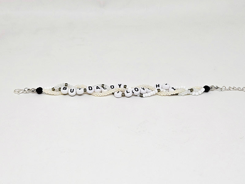But Daddy I Love Him Braided Friendship Bracelet