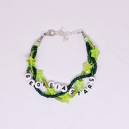 Georgia Stars Braided Friendship Bracelet (Tim McGraw)