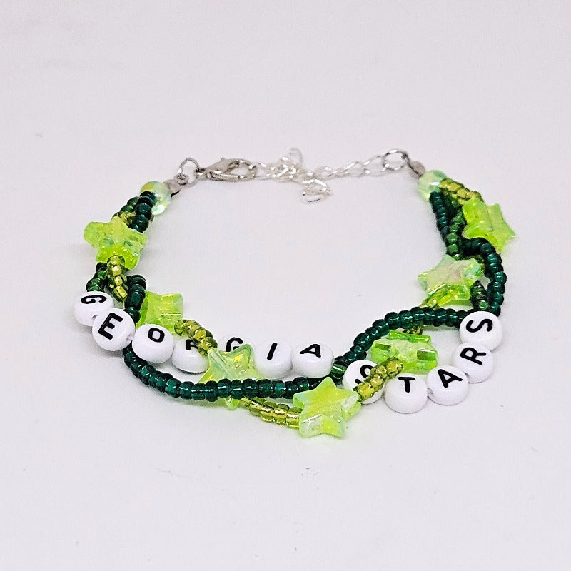 Georgia Stars Braided Friendship Bracelet (Tim McGraw)