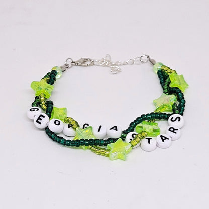 Georgia Stars Braided Friendship Bracelet (Tim McGraw)