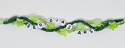 Georgia Stars Braided Friendship Bracelet (Tim McGraw)