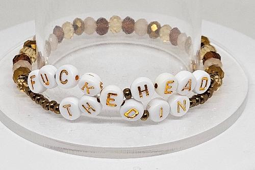 Fucked In The Head Friendship Bracelet (Champagne Problems)