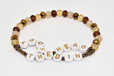 Fucked In The Head Friendship Bracelet (Champagne Problems)