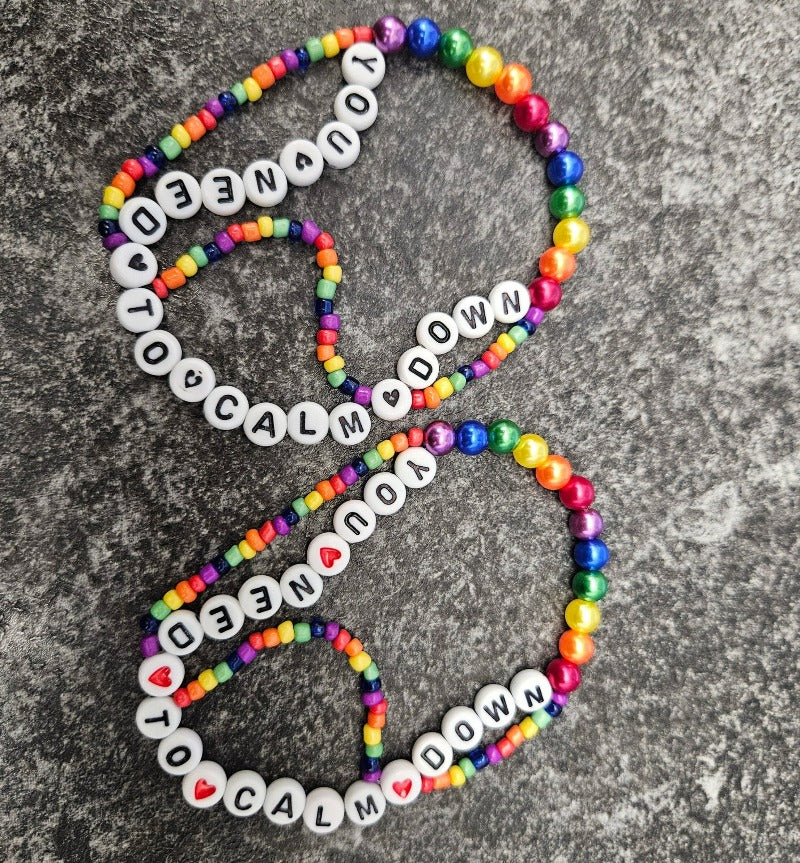 You Need To Calm Down Wavy Friendship Bracelet