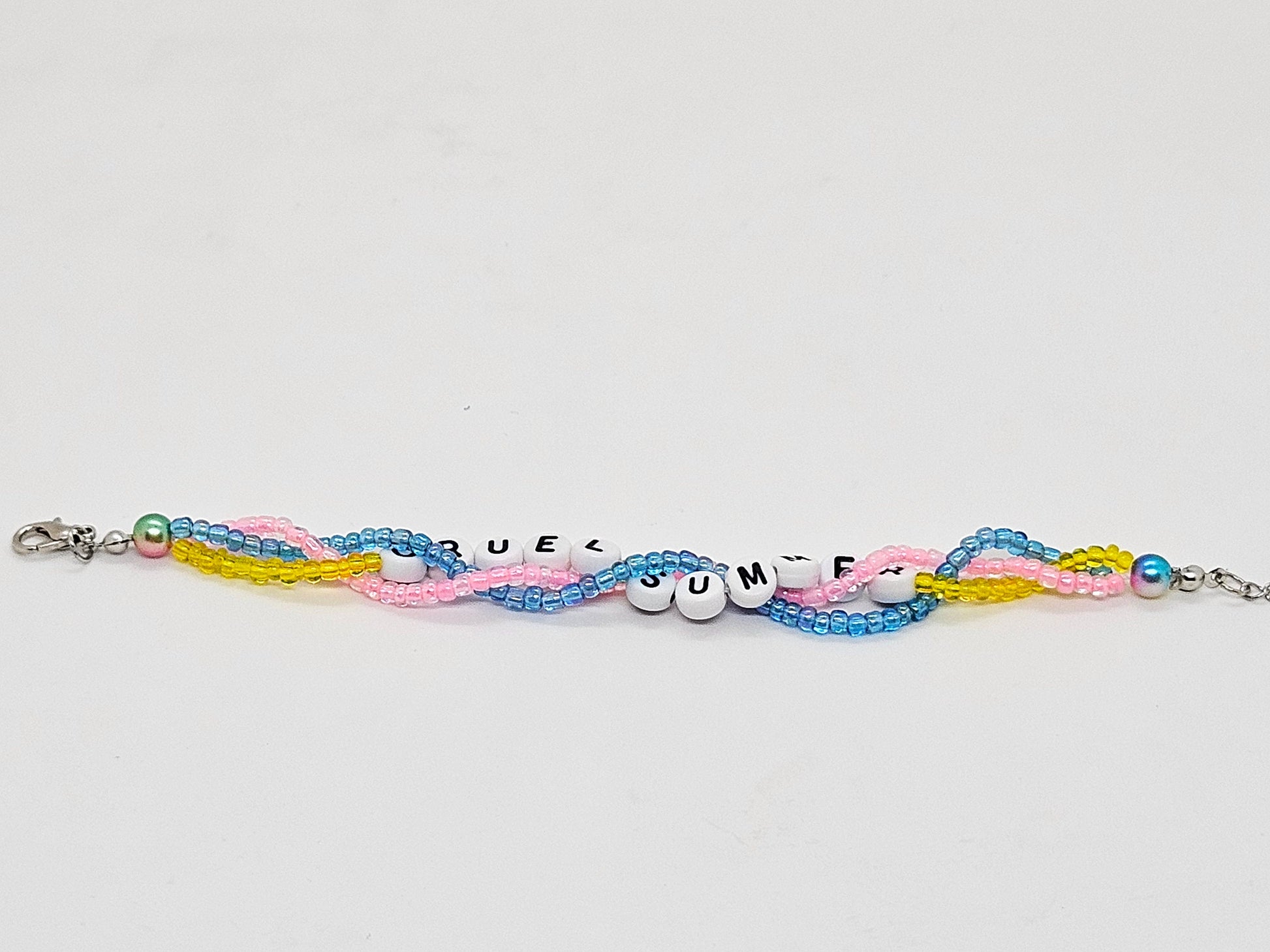 Cruel Summer Braided Friendship Bracelet / Lover / Eras Tour / TS Tour Bracelet / Fancy Friendship Bracelet / Wavy Beaded