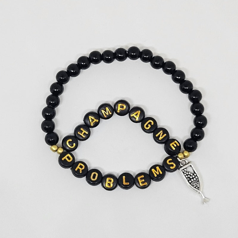 Champagne Problems Friendship Bracelet (Style 1)