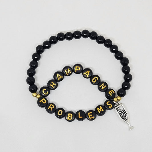 Champagne Problems Friendship Bracelet (Style 1)