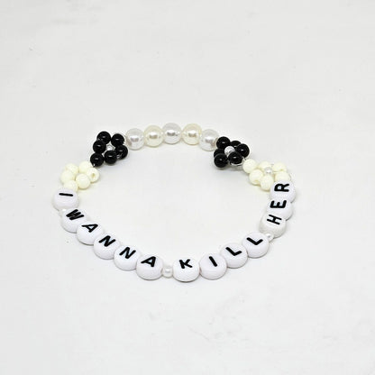 I Wanna Kill Her Flower Friendship Bracelet (Fortnight)
