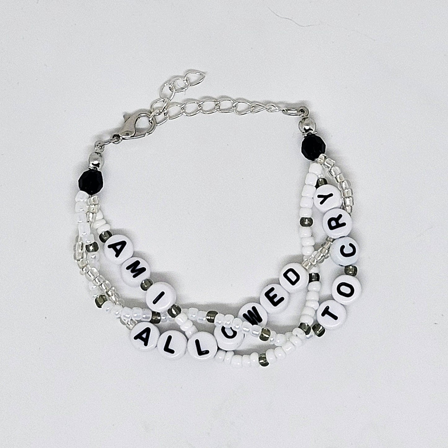 Am I Allowed To Cry Braided Friendship Bracelet (Guilty As Sin)