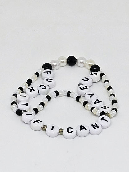 Fuck It If I Can't Have Us Wavy Friendship Bracelet (Down Bad)
