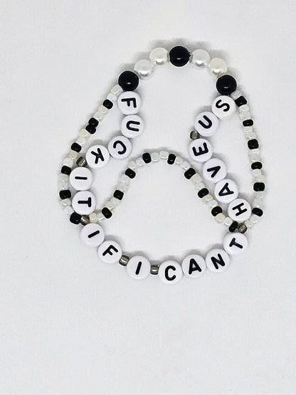 Fuck It If I Can't Have Us Wavy Friendship Bracelet (Down Bad)