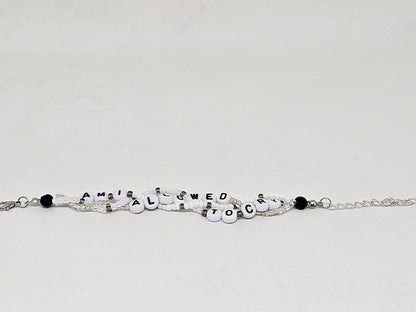 Am I Allowed To Cry Braided Friendship Bracelet (Guilty As Sin)