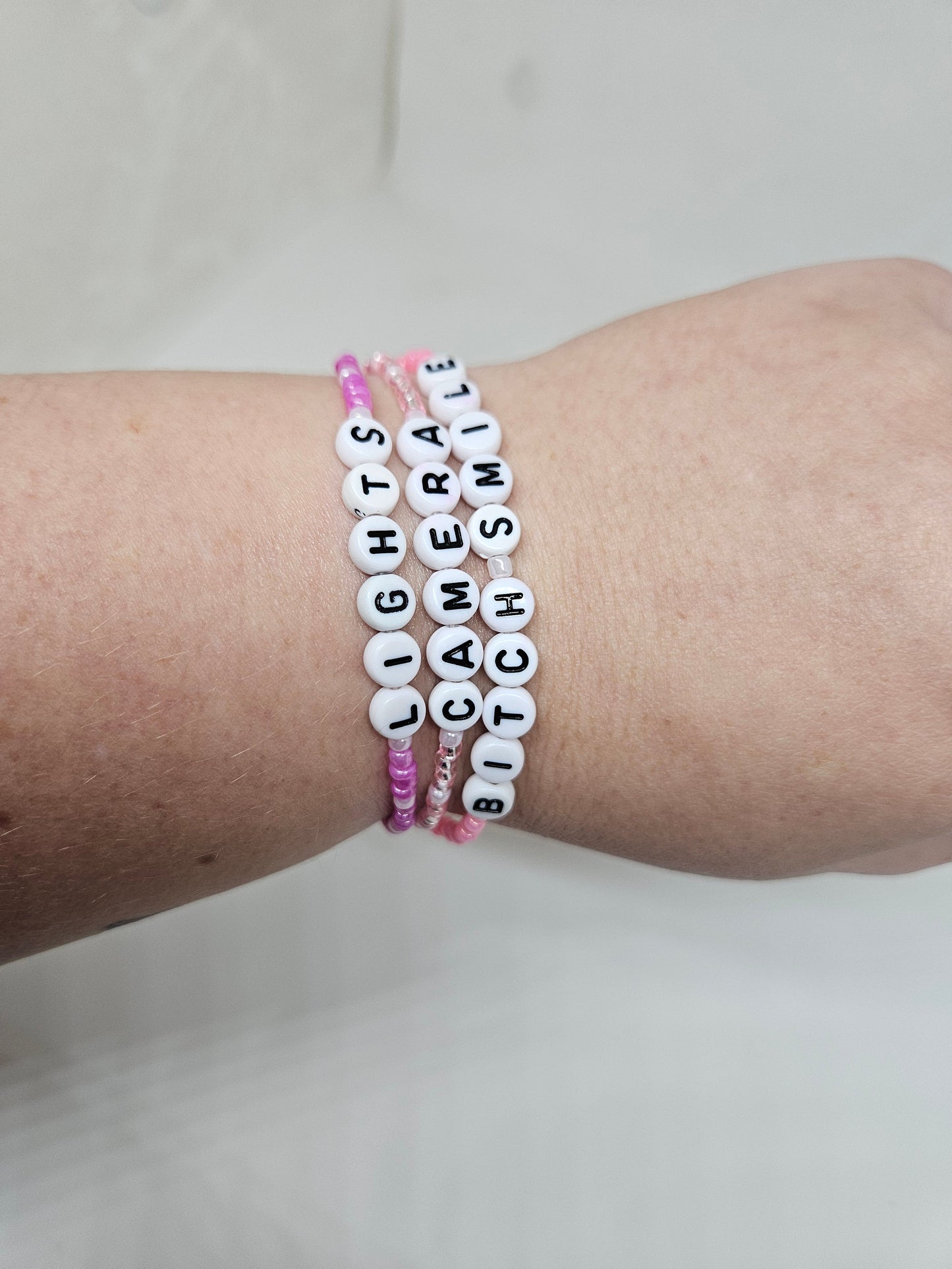 Lights Camera Bitch Smile Friendship Bracelet (I Can Do It With A Broken Heart)