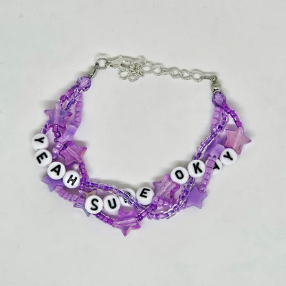 Yeah, Sure, Okay Braided Friendship Bracelet (Blindsided)
