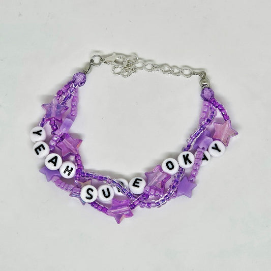 Yeah, Sure, Okay Braided Friendship Bracelet (Blindsided)