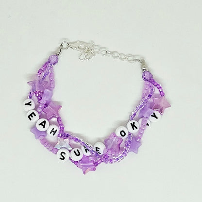Yeah, Sure, Okay Braided Friendship Bracelet (Blindsided)