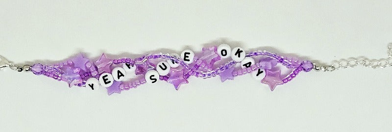 Yeah, Sure, Okay Braided Friendship Bracelet (Blindsided)