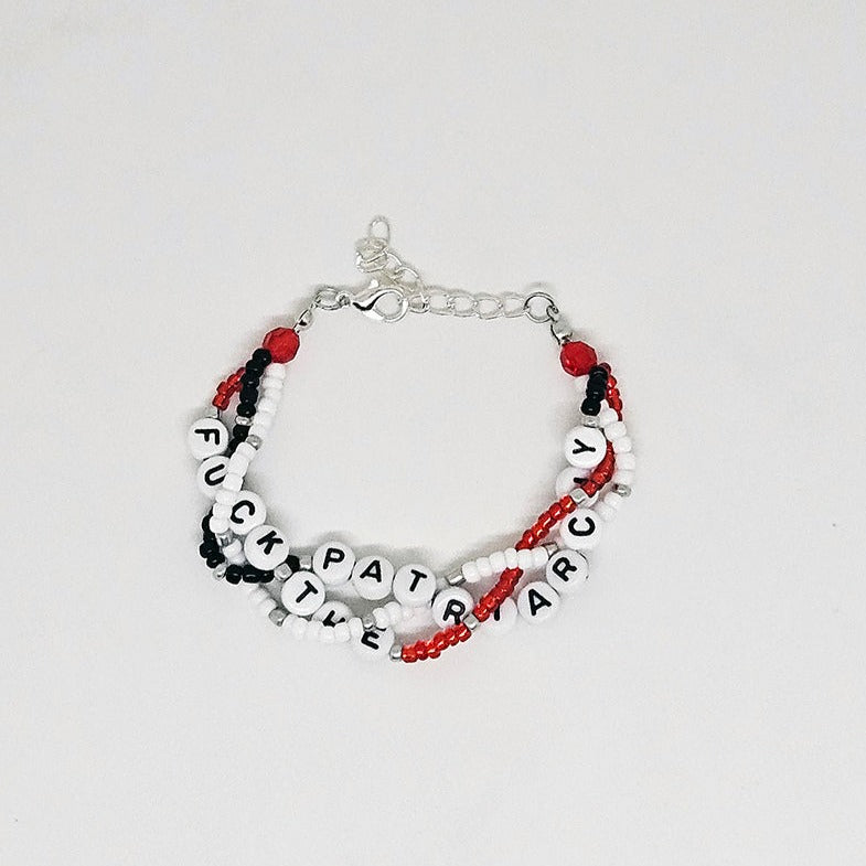 Fuck The Patriarchy Braided Friendship Bracelet (All Too Well)