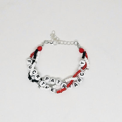 Fuck The Patriarchy Braided Friendship Bracelet (All Too Well)