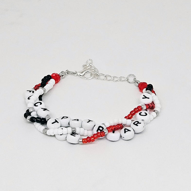 Fuck The Patriarchy Braided Friendship Bracelet (All Too Well)