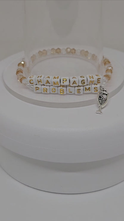Champagne Problems Friendship Bracelet (Style 2)