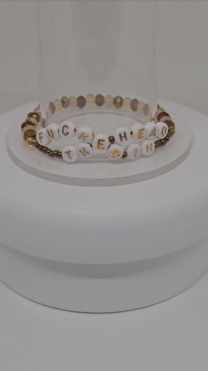 Fucked In The Head Friendship Bracelet (Champagne Problems)