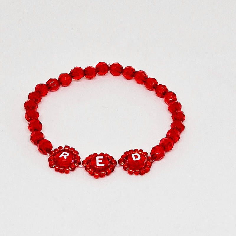 Red Halo Friendship Bracelet
