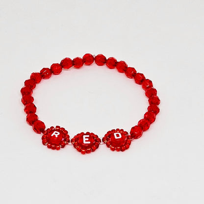 Red Halo Friendship Bracelet