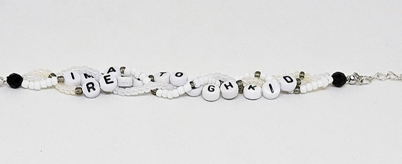I'm A Real Tough Kid Braided Friendship Bracelet (I Can Do It With A Broken Heart)