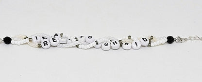 I'm A Real Tough Kid Braided Friendship Bracelet (I Can Do It With A Broken Heart)