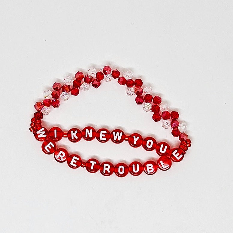 I Knew You Were Trouble Friendship Bracelet