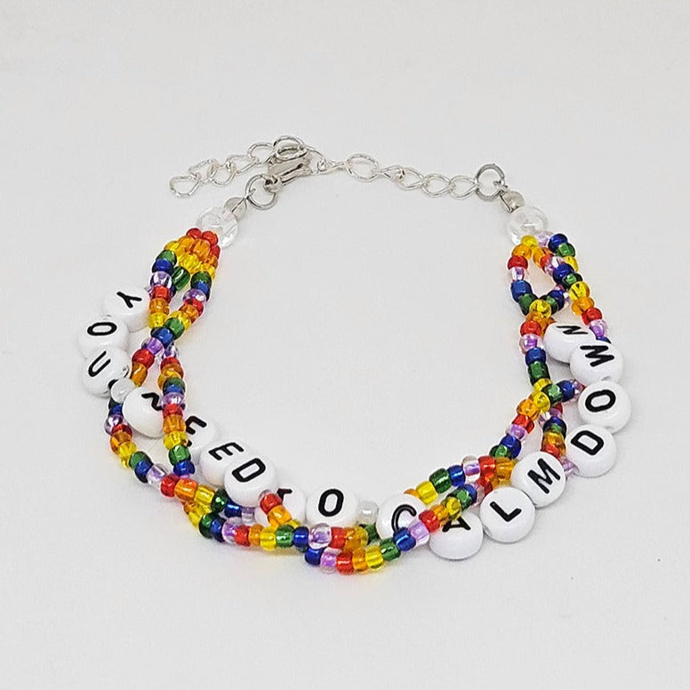 You Need To Calm Down Braided Friendship Bracelet