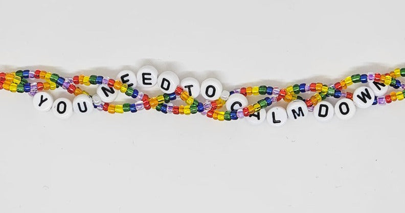 You Need To Calm Down Braided Friendship Bracelet
