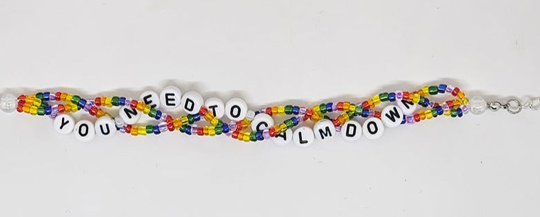 You Need To Calm Down Braided Friendship Bracelet